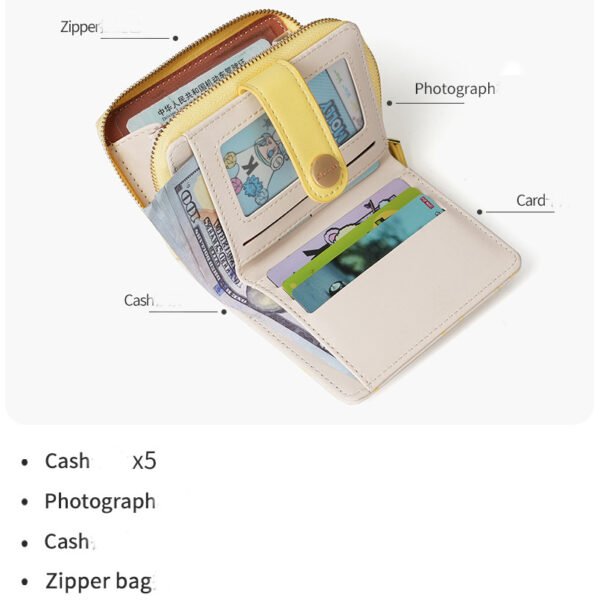 Japanese Cute Zipper Wallet - Image 6
