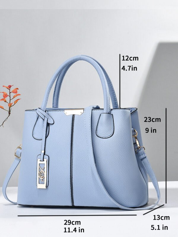 Fashion Faux Leather Handbag - Image 2