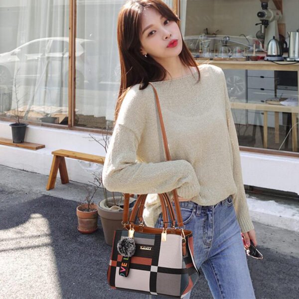 Elegant PU Leather Handbag - Image 7