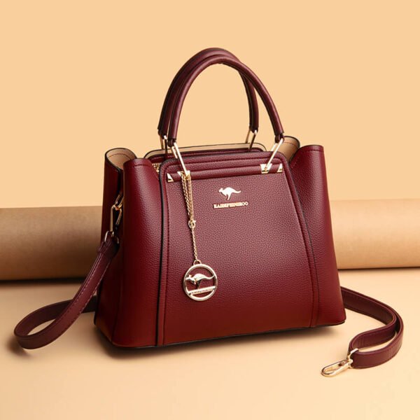 Soft Leather Luxury Handbag - Image 6