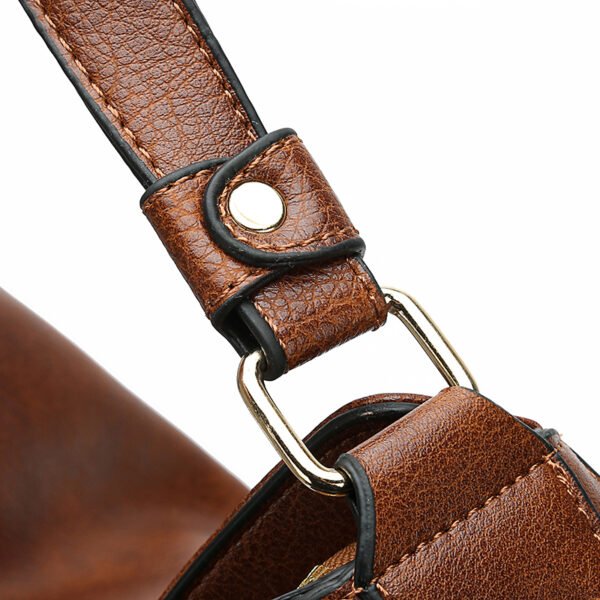 Leather Leisure Shoulder Bag - Image 9