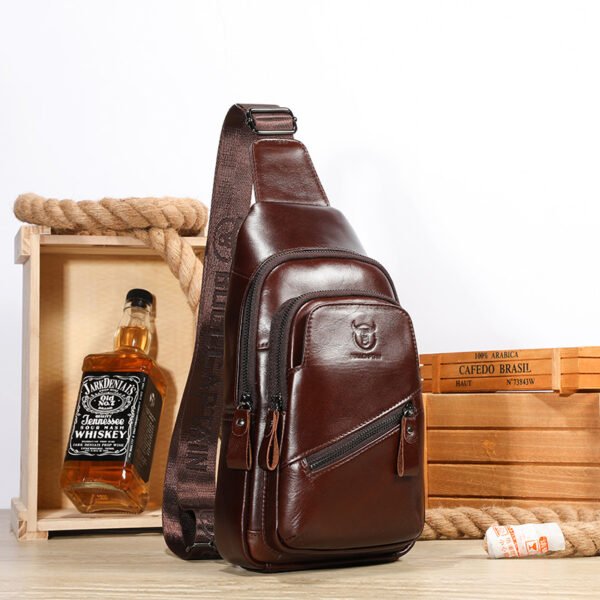 Latest Men's Leather Chest Bag - Image 2