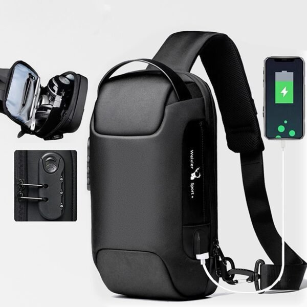 USB Crossbody Anti-Theft Bag - Image 4