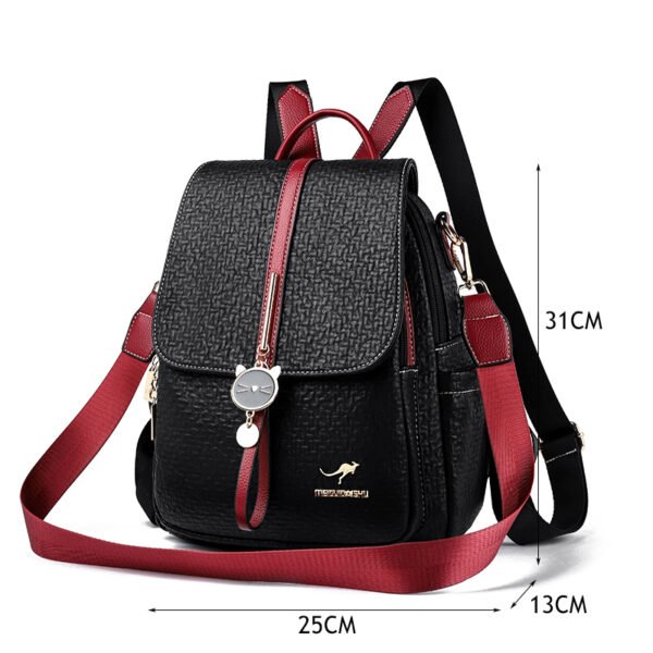 Pu Leather Stylish Backpack - Image 3