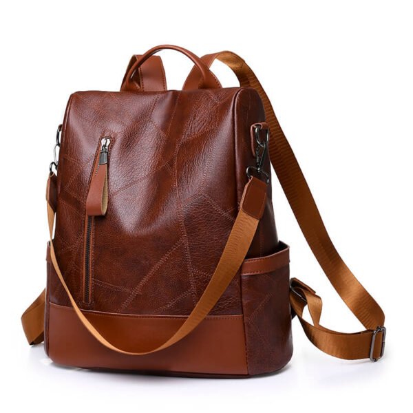 Soft Leather Fashion Backpack - Image 3