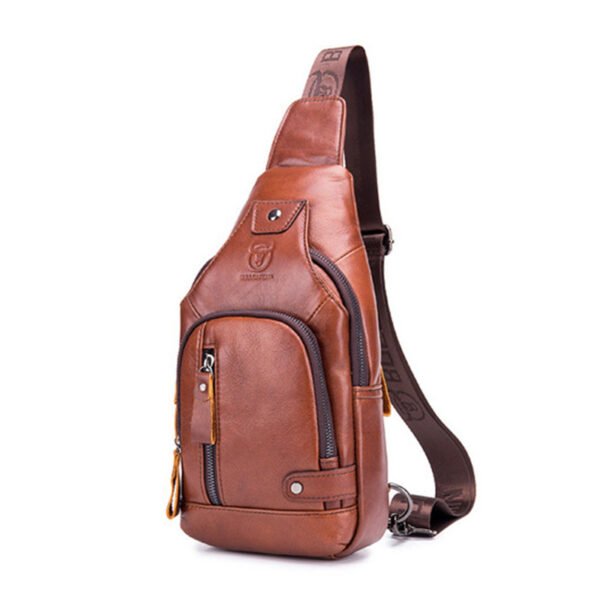 Genuine Leather Casual Crossbody Chest Bag