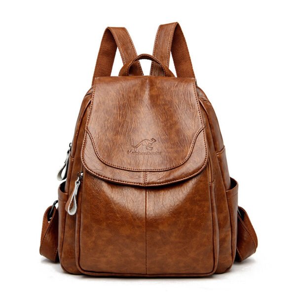 Genuine Leather Mochilas Backpack - Image 2