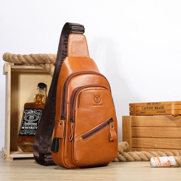 Latest Men's Leather Chest Bag