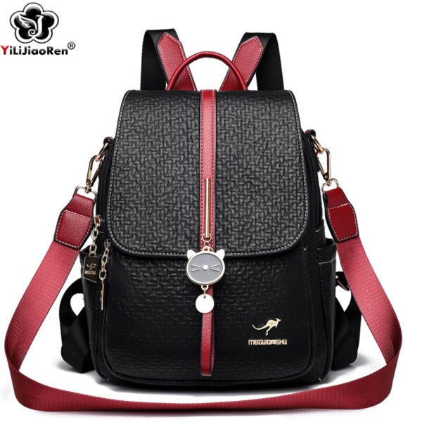 Pu Leather Stylish Backpack