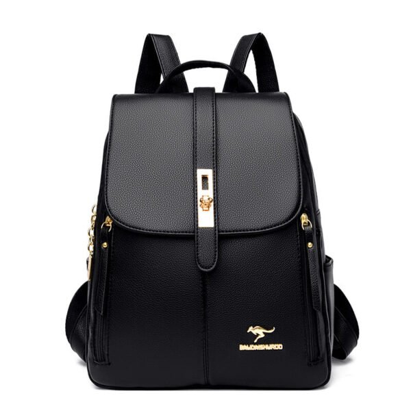 Luxury Women Leather Backpack - Image 2