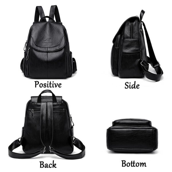 Genuine Leather Mochilas Backpack - Image 9