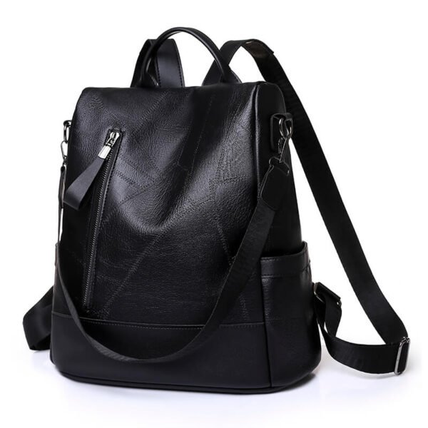 Soft Leather Fashion Backpack - Image 2