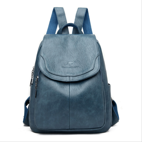 Genuine Leather Mochilas Backpack - Image 5