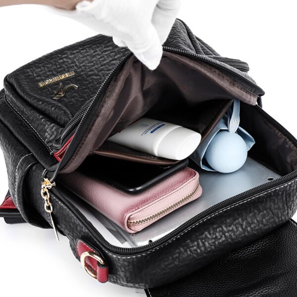 Pu Leather Stylish Backpack - Image 4
